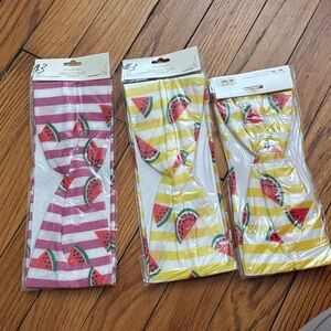 Striped Watermelon Print Headbands
